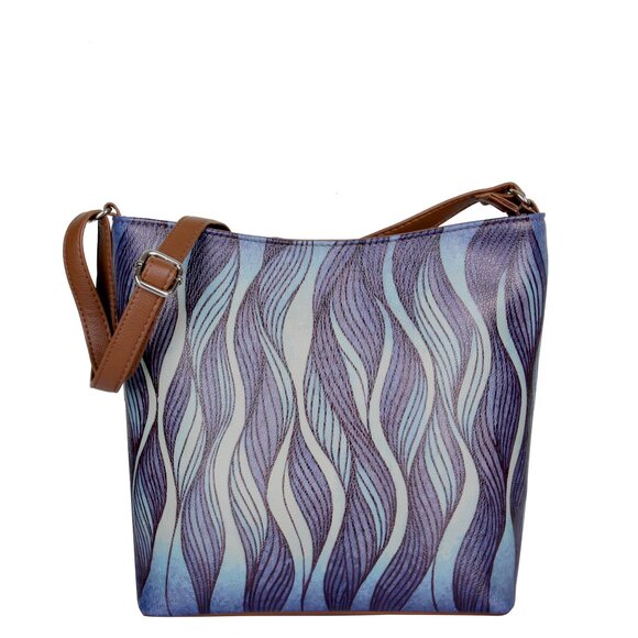 Printed Leather Crossbody Bag –Sling & Over the Shoulder Bag for Women-Daily Use - Picture 1 of 10